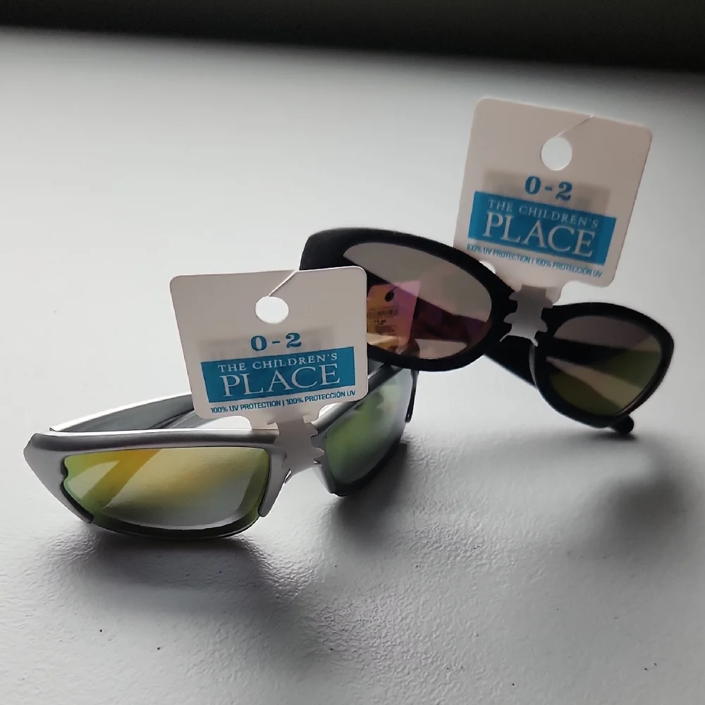 The Children's Place Black and Silver Sunglasses Set
